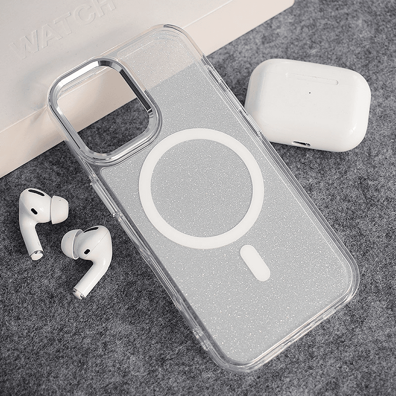 Чехол Mag Case Glitter для iPhone 17 белый - Maske za telefone