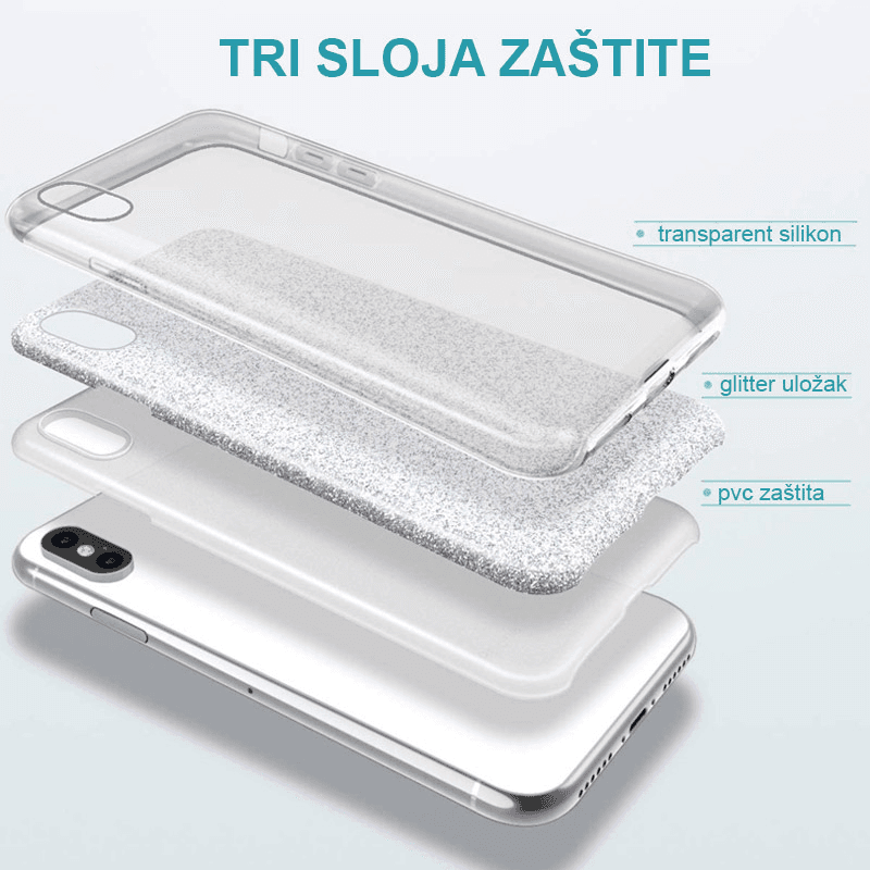 Чехол Crystal Dust для iPhone 17 Pro розовый - Maske za telefone