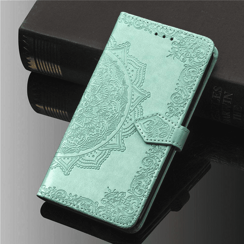 Maska na preklop Arabesque flip za Samsung S10e/ G970 . boja pink, green - Maske za telefone