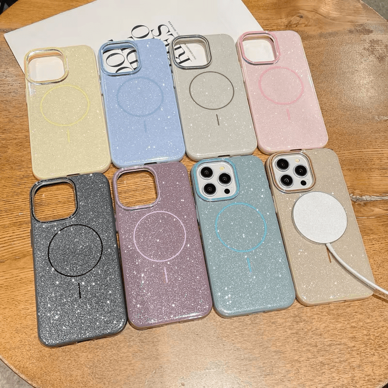 Maska Mag Case Fashion Glitter za iPhone 16 Pro boja purple, black, yellow - Maske za telefone