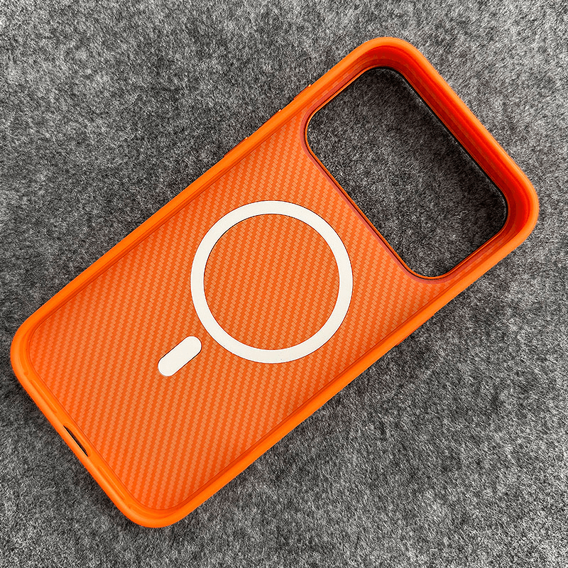 Maska Carbon Wave za iPhone 17 Pro boja orange, black - Maske za telefone