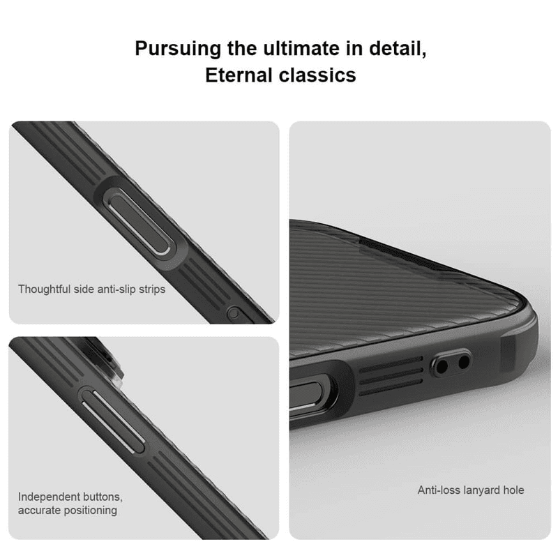 Чехол Nillkin CamShield Prop Magnetic для iPhone 16 Pro прозрачный чёрный - Maske za telefone