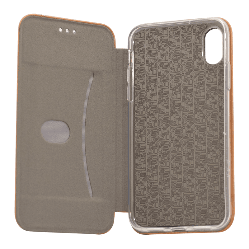 Maska na preklop Teracell Leather za Huawei Y6p boja black, red, blue, gray - Maske za telefone