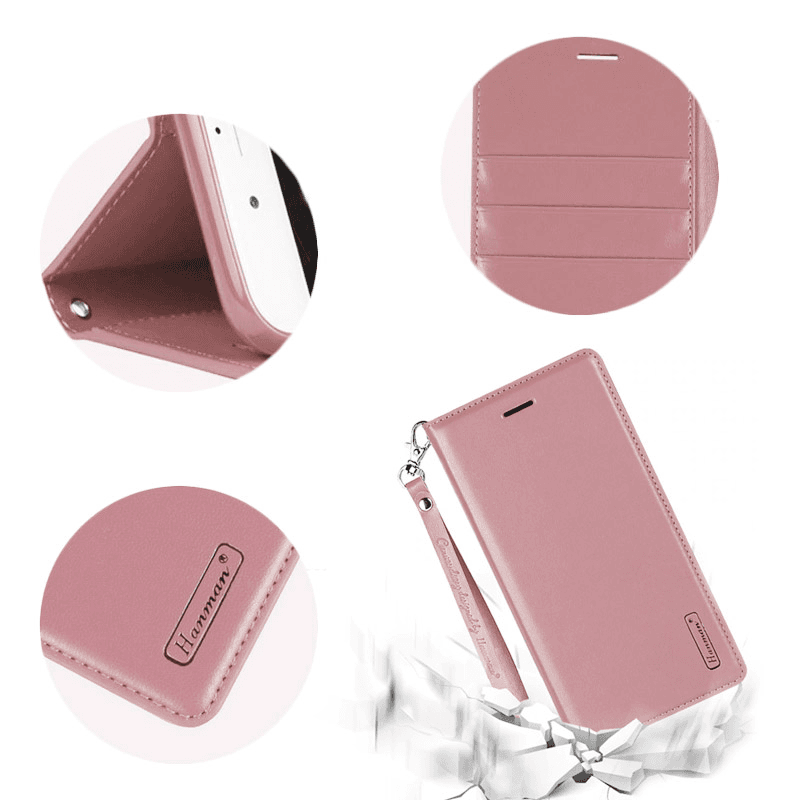 Maska na preklop Hanman Minor za iPhone 13 Pro Max boja black, pink - Maske za telefone
