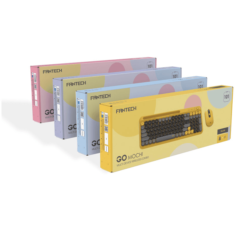 Combo mis tastatura wireless Fantech WK-899 GO mochi101 boja yellow, blue - Periferija