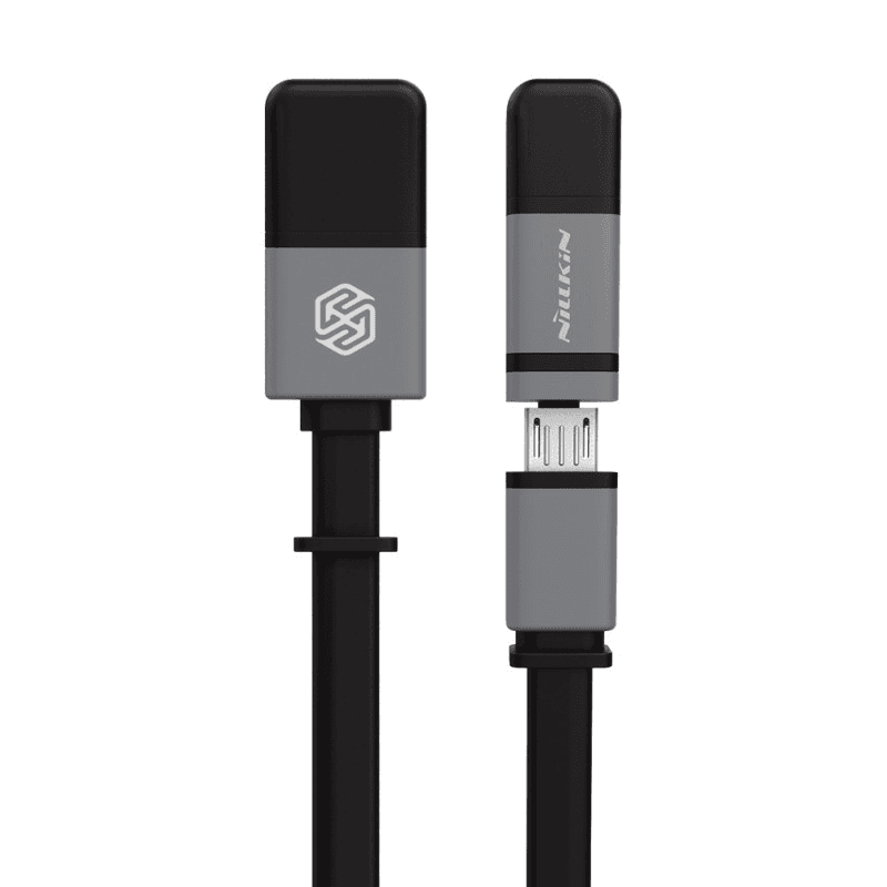 Nillkin USB кабель Plus II 2в1 (Lightning/ Micro) 1,2m синий. - Punjači i kablovi