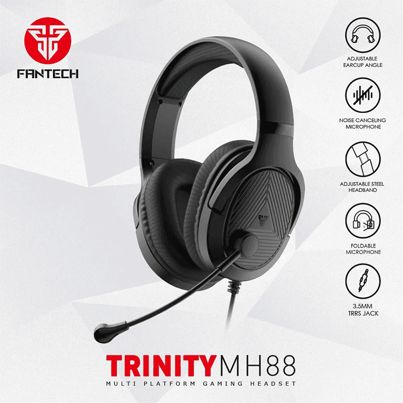 Наушники Gaming Fantech MH88 Trinity чёрные - Gaming slušalice