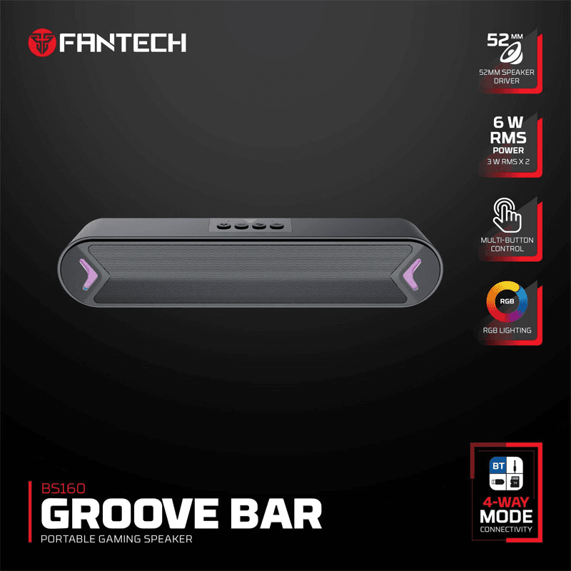 Bluetooth колонка Fantech BS160 Groove Bar белый - Audio oprema