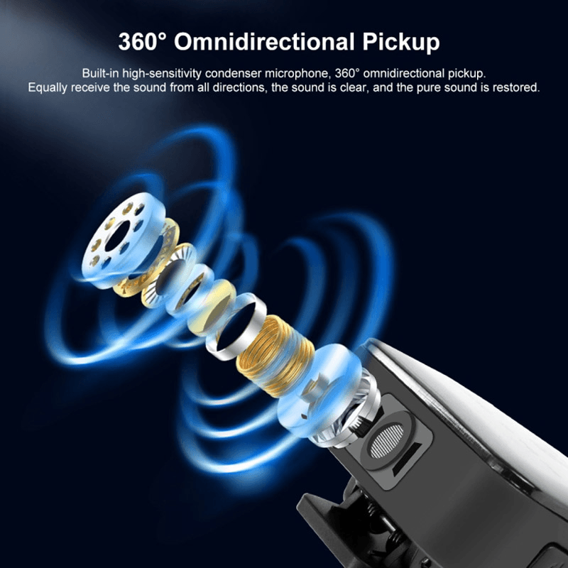 Wireless lavalier microphone for mobile phone PULUZ PU645B iPhone Lightning - Mikrofoni