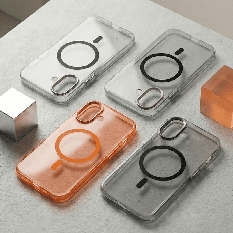Maska Mag Case IPF za iPhone 17 Pro boja transparent, black, orange - Maske za telefone