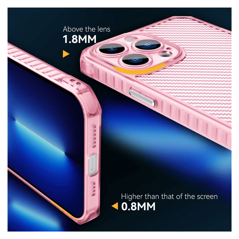 Чехол Carbon shield iPhone 14 Pro серый. - Maske za telefone