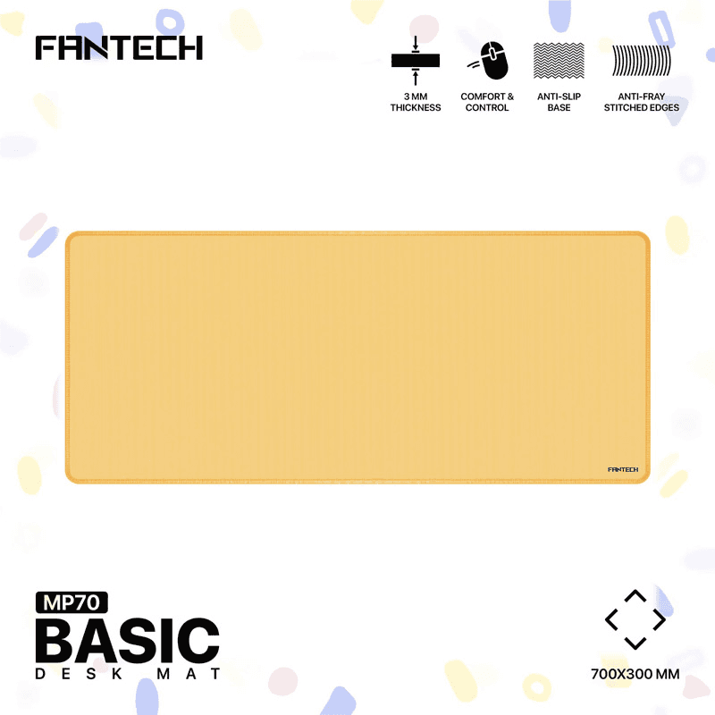 Коврик для мыши Fantech MP70 Deskmat жёлтый - Periferija