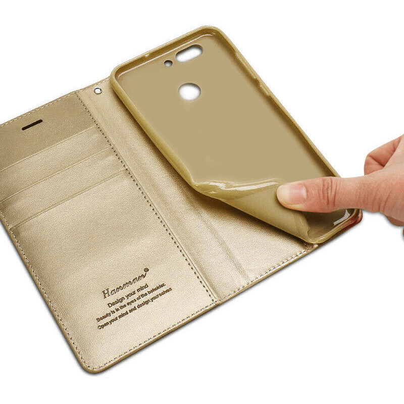 Flip case Hanman Minor for Huawei P40 Pro pink gold. - Maske za telefone