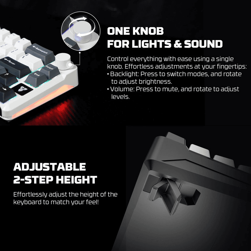 Tastatura Mehanicka Gaming Fantech MK919 Atom PRO66 ( switch) boja gray, red, blue, black - Periferija