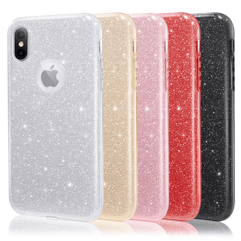 Maska Crystal Dust za Xiaomi Redmi 12C . boja pink, silver - Maske za telefone