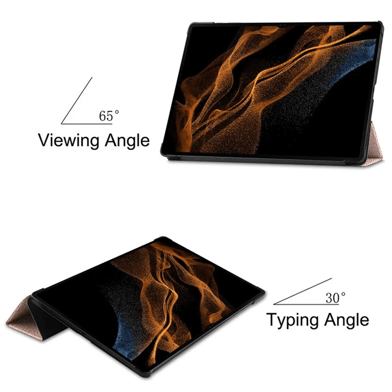 Maska na preklop Tablet Stripes za Samsung Tab S9 Ultra/ X910/ S10 Ultra/X920 boja black, pink, green - Tableti