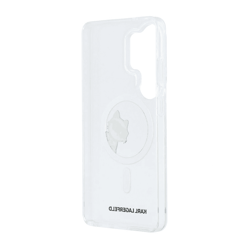 Maska Karl Lagerfeld IML Peekaboo Choupette MagSafe za Samsung S26 Ultra/ S948B boja pink, transparent - Maske za telefone