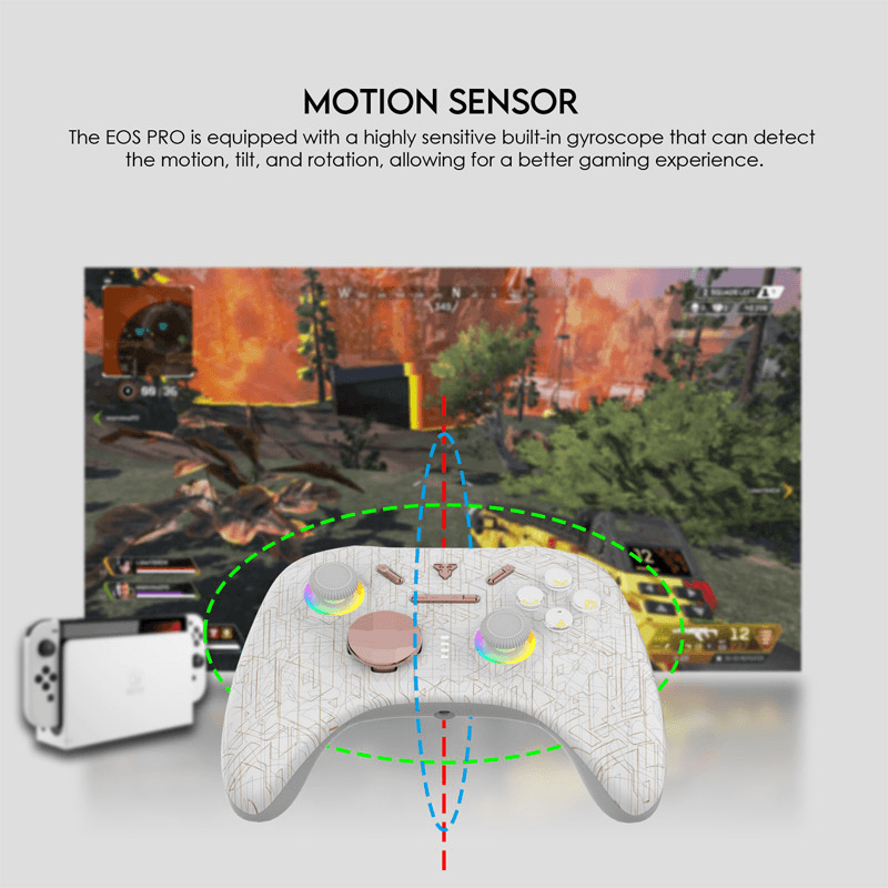 Joypad wireless Fantech WGP15 EOS PRO multiplatform RGB boja blue, black, white - Gejmpad za PS5