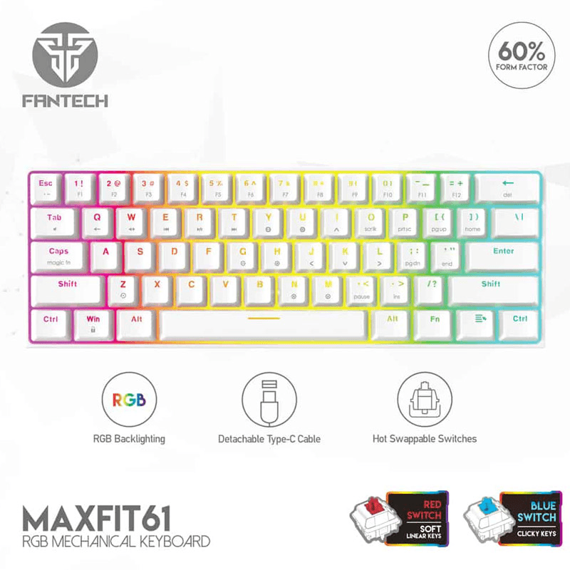 Tastatura mehanicka Gaming Fantech MK857 RGB Maxfit61 FROST Space Edition ( switch) boja red, blue - Periferija