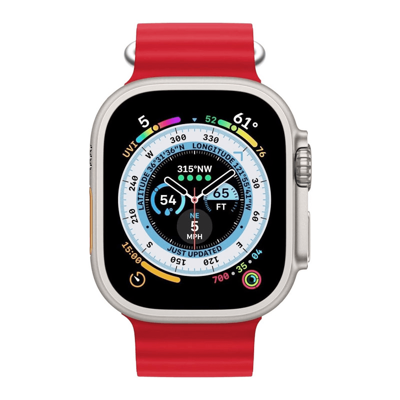 Narukvica za Apple Watch Ultra Ocean Band 49/ 45/ 44/ boja black, white, red velicina 42mm - Satovski dodaci