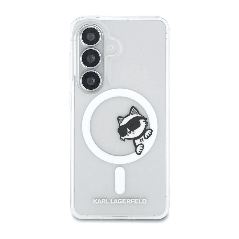 Maska Karl Lagerfeld IML Peekaboo Choupette MagSafe za Samsung S26/ S941B boja pink, transparent - Maske za telefone