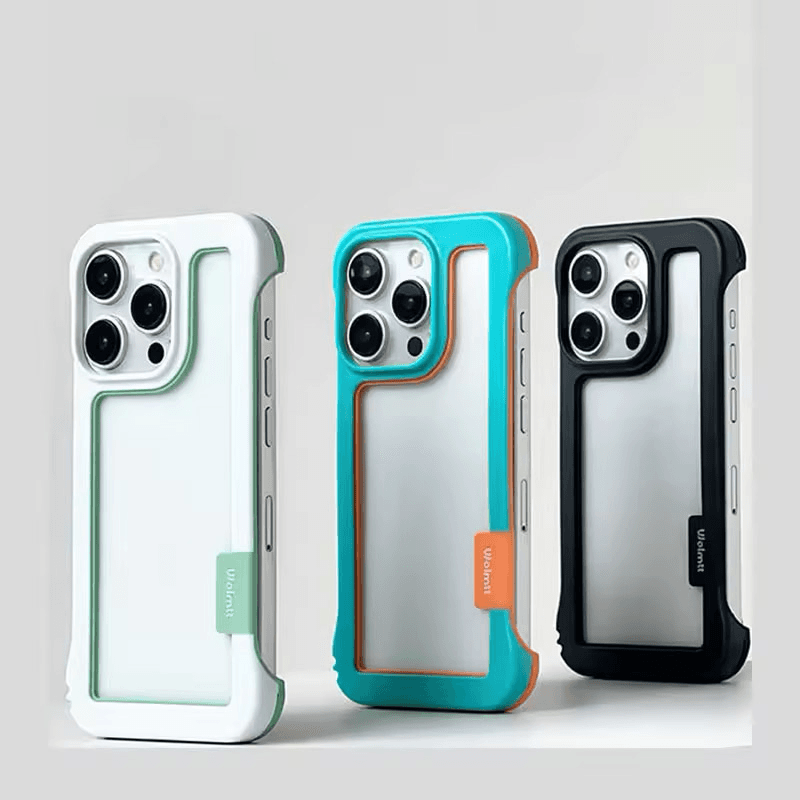 Чехол Wolmtt Candy Bumper для iPhone 17 Pro Max чёрный - Maske za telefone