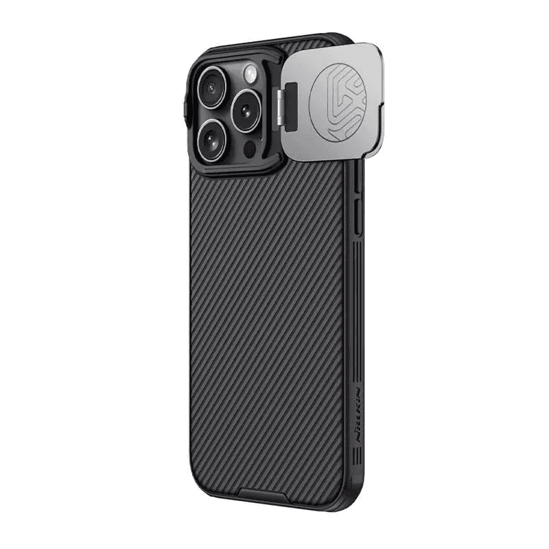 Maska Nillkin CamShield Prop Magnetic za iPhone 16 Pro Max boja black, transparent crna - Maske za telefone
