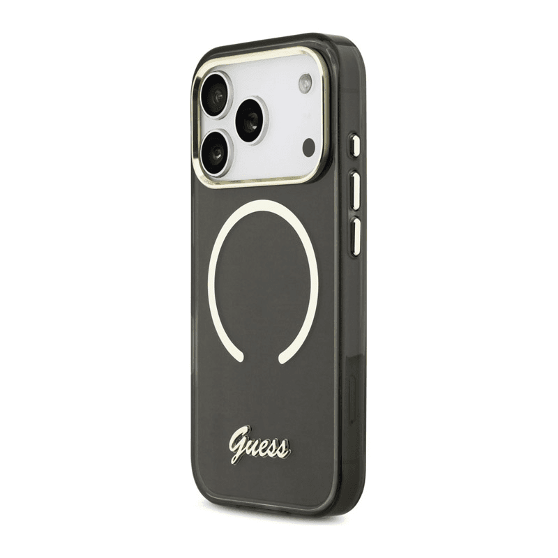 Maska Guess IML Script Metal MagSafe za iPhone 17 Pro Max boja black, orange, blue - Maske za telefone