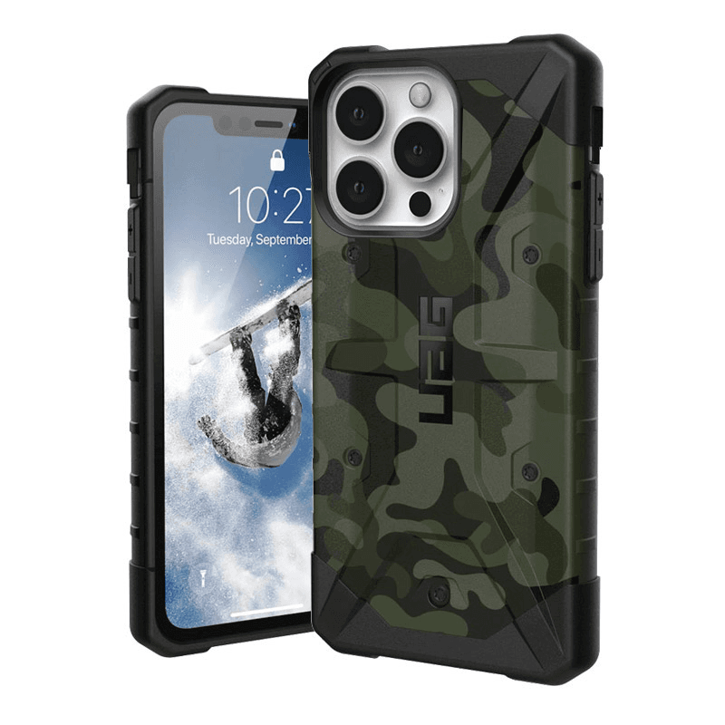 Maska UAG Pathfinder Camo za iPhone 13 Pro boja black, green - Maske za telefone