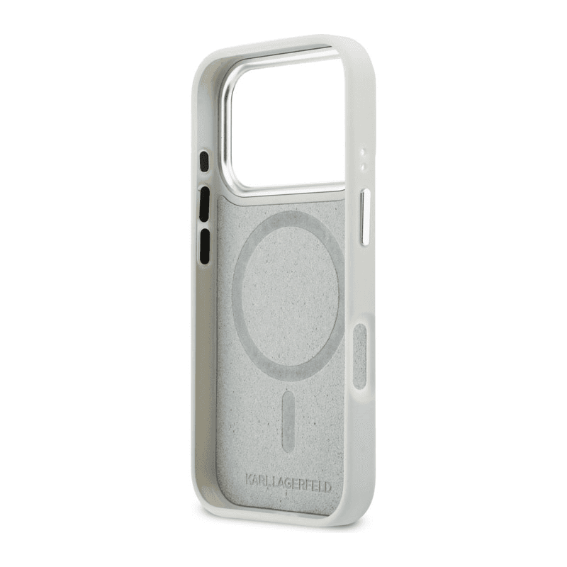 Чехол Karl Lagerfeld Croco KL Script Logo MagSafe для iPhone 17 Pro чёрный - Maske za telefone