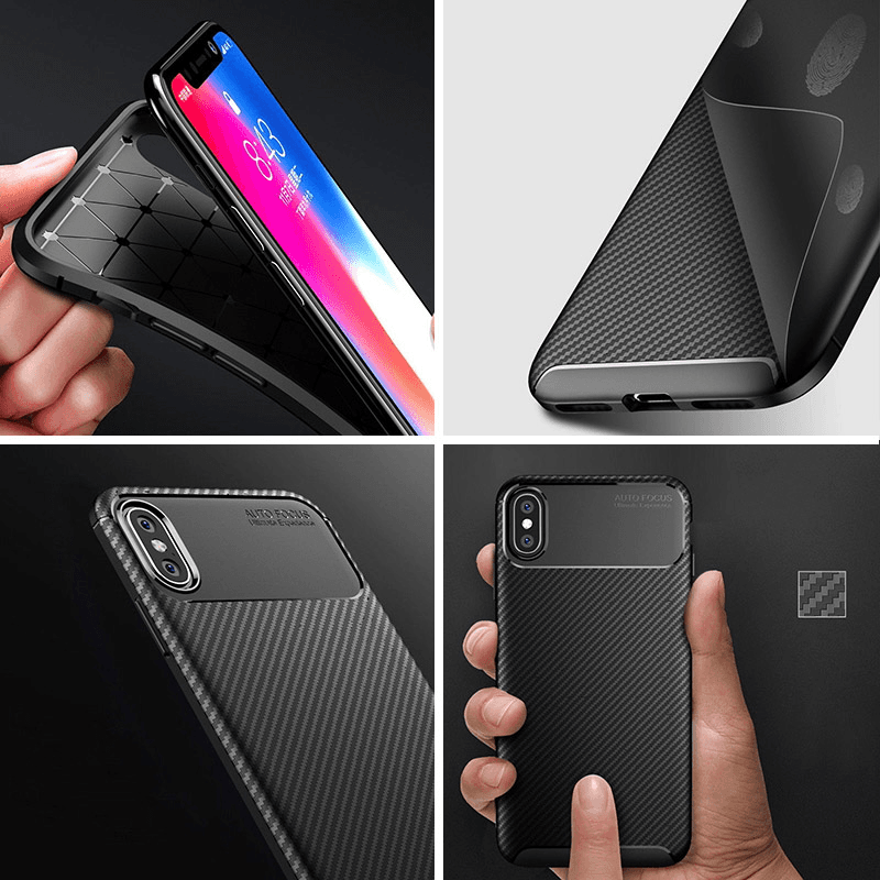 Maska Carbon Defender za Samsung A8 Plus/ A730F (2018) . boja black, blue - Maske za telefone
