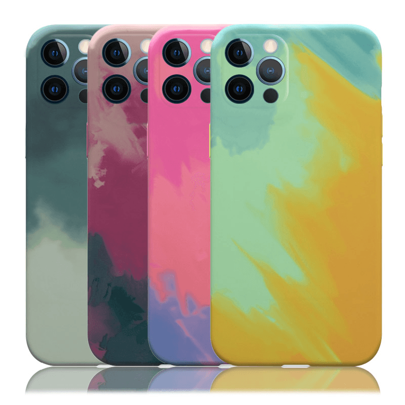 Чехол Water Paste для iPhone 12 фиолетовый - Maske za telefone