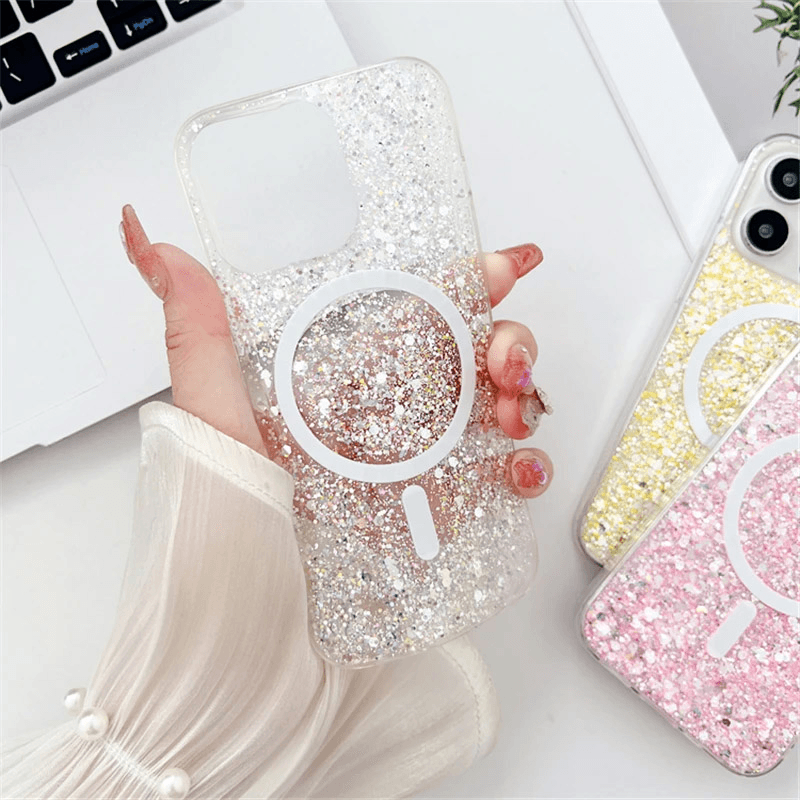 Maska Shine Shimmer Mag Case za iPhone 13 Pro Max boja blue, pink, yellow - Maske za telefone