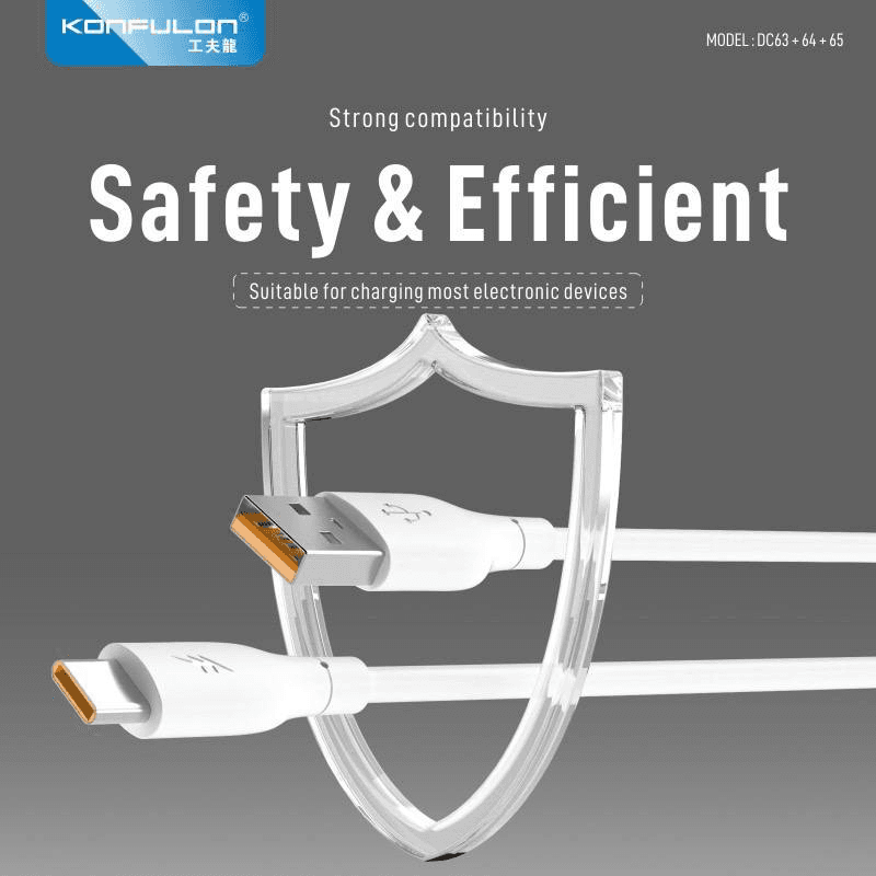 Kabel KONFULON Joko DC64 3A USB na iPhone Lightning beli 1m - Punjači i kablovi