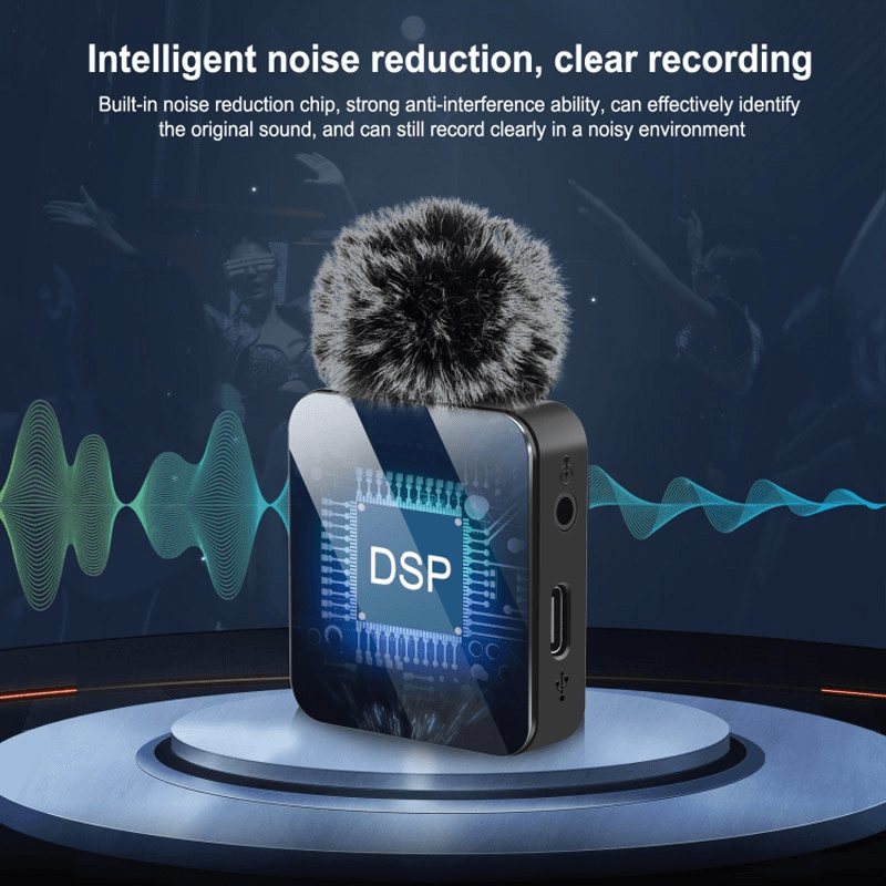 Wireless lavalier microphone for mobile phone PULUZ PU645B iPhone Lightning - Mikrofoni