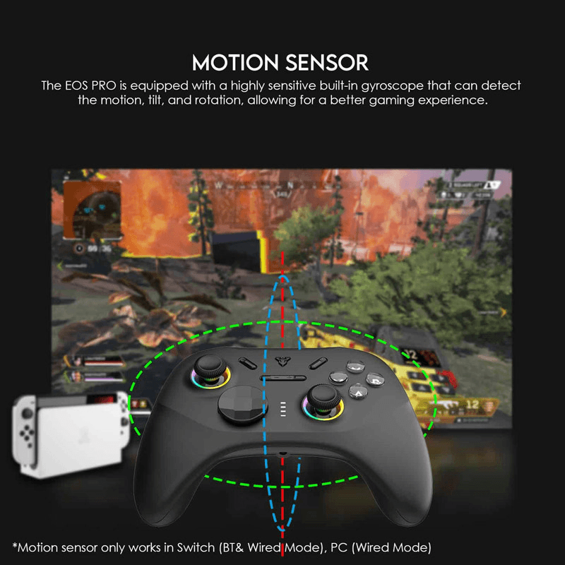 Joypad wireless Fantech WGP15 EOS PRO ORION multiplatform RGB crni - Gejmpad za PS5