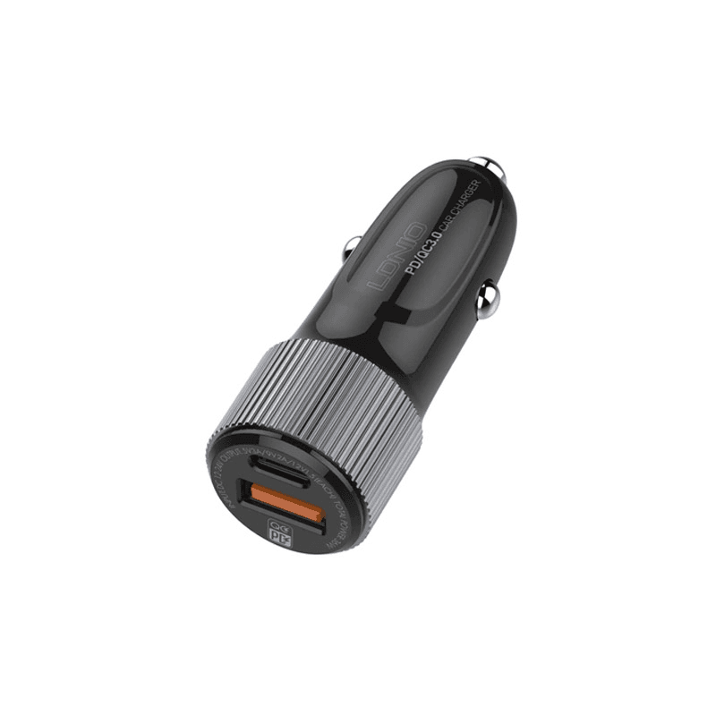 Auto punjac LDNIO C510Q PD/ QC3.0 38W (total) Type-C kabel crni - Punjači i kablovi
