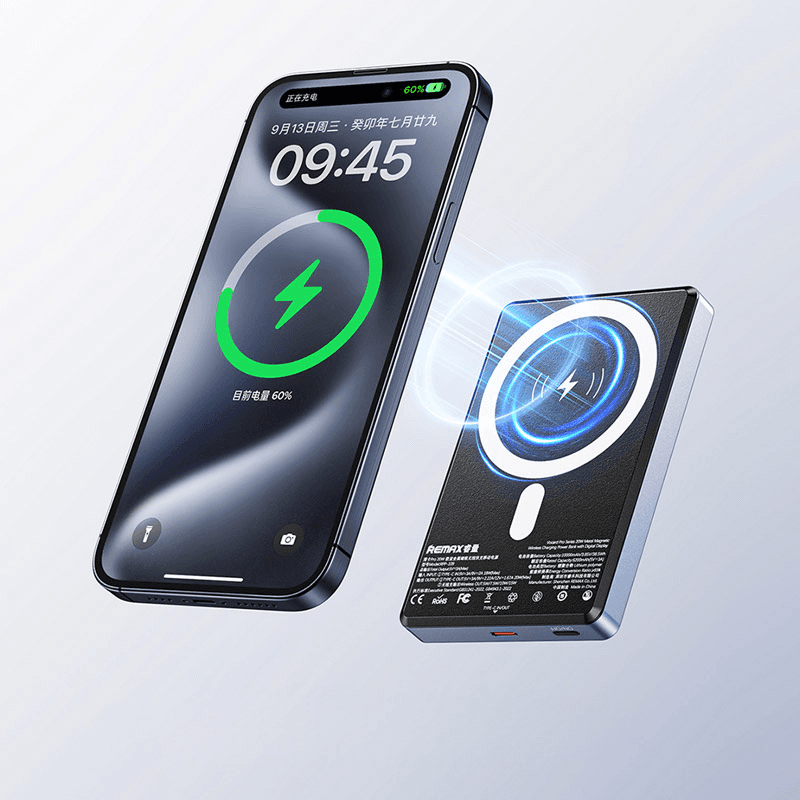 Power bank REMAX Vocard Pro Series RPP-109 20w Mag Charger 10000 mAh black - Punjači i kablovi