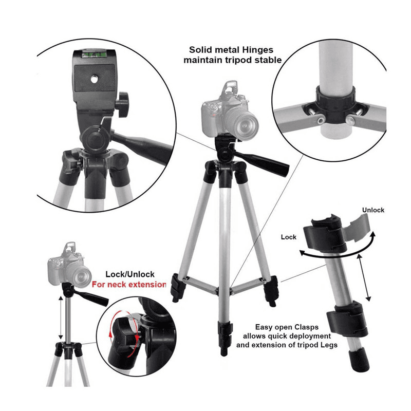 Tripod stand Wireless DK3888 black - Photo Video Tripods