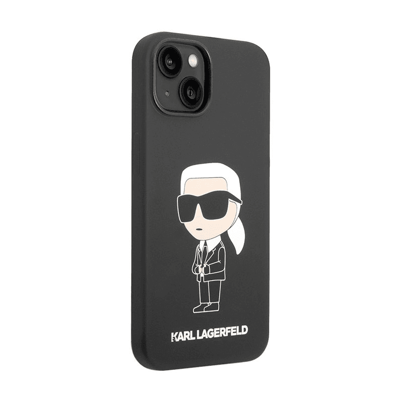 Чехол Karl Lagerfeld Hc Silicone NFT Ikonik для iPhone 15 чёрный - Maske za telefone