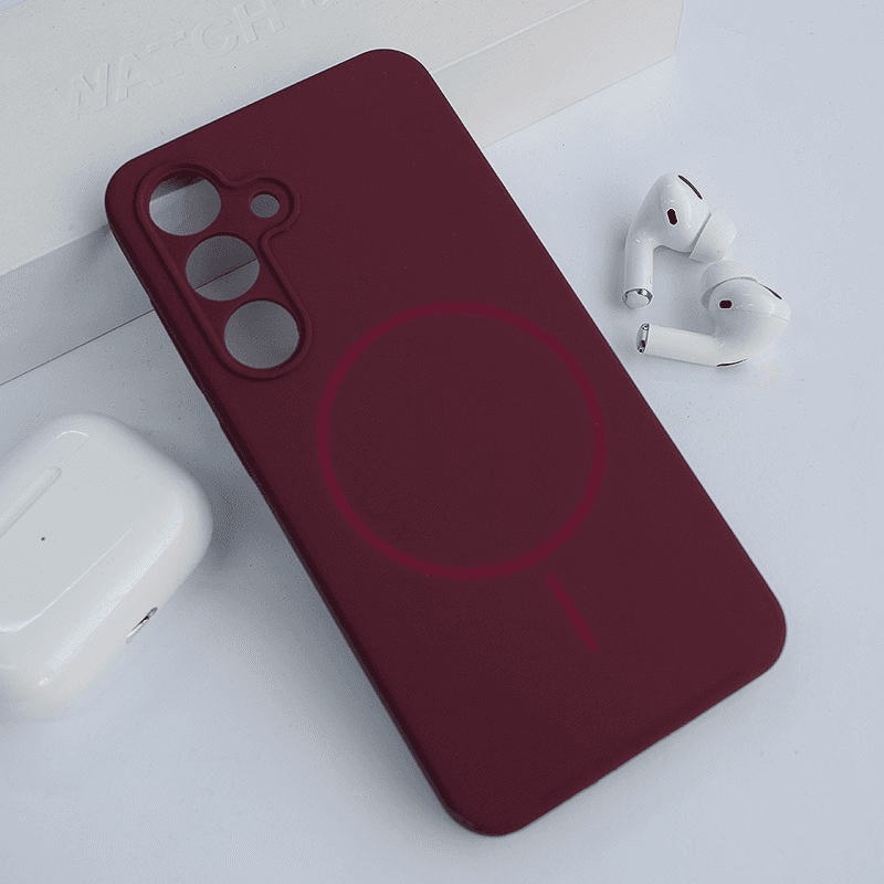 Maska Mag Case PureTone za Samsung S24/ S921B/ S25/ S931B boja burgundy, svetlo braon - Maske za telefone