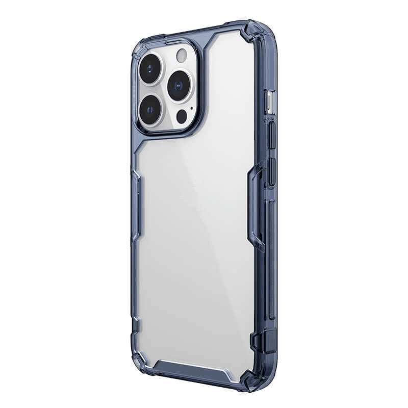 Maska Nillkin Nature Pro za iPhone 14 Pro boja transparent, blue, tamno ljubicasta - Maske za telefone