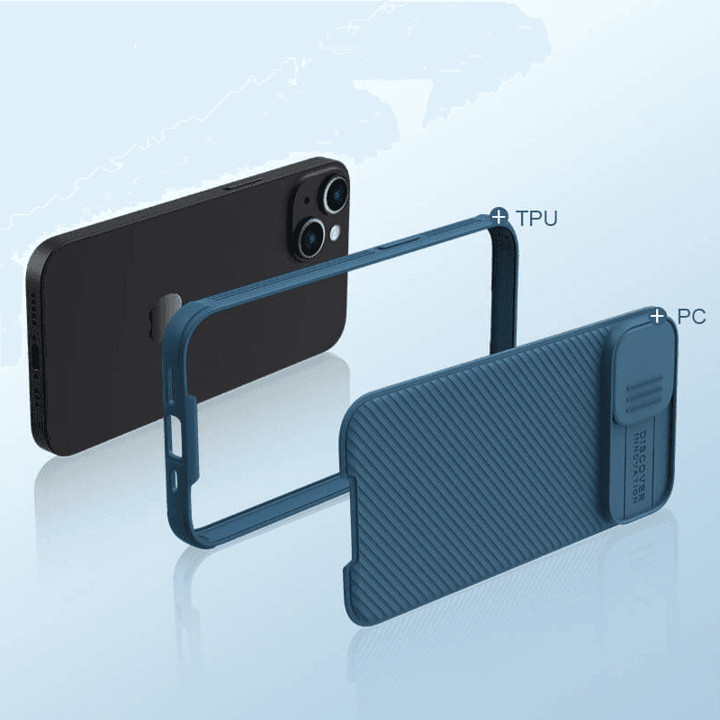 Maska Nillkin CamShield Pro za iPhone 15 Plus boja black, blue, green - Maske za telefone