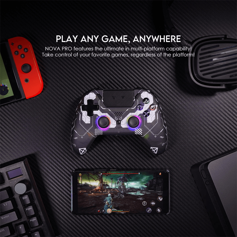 Беспроводной геймпад Fantech WGP14V2 NOVA PRO multiplatform Rainbow - Геймпады для PS5