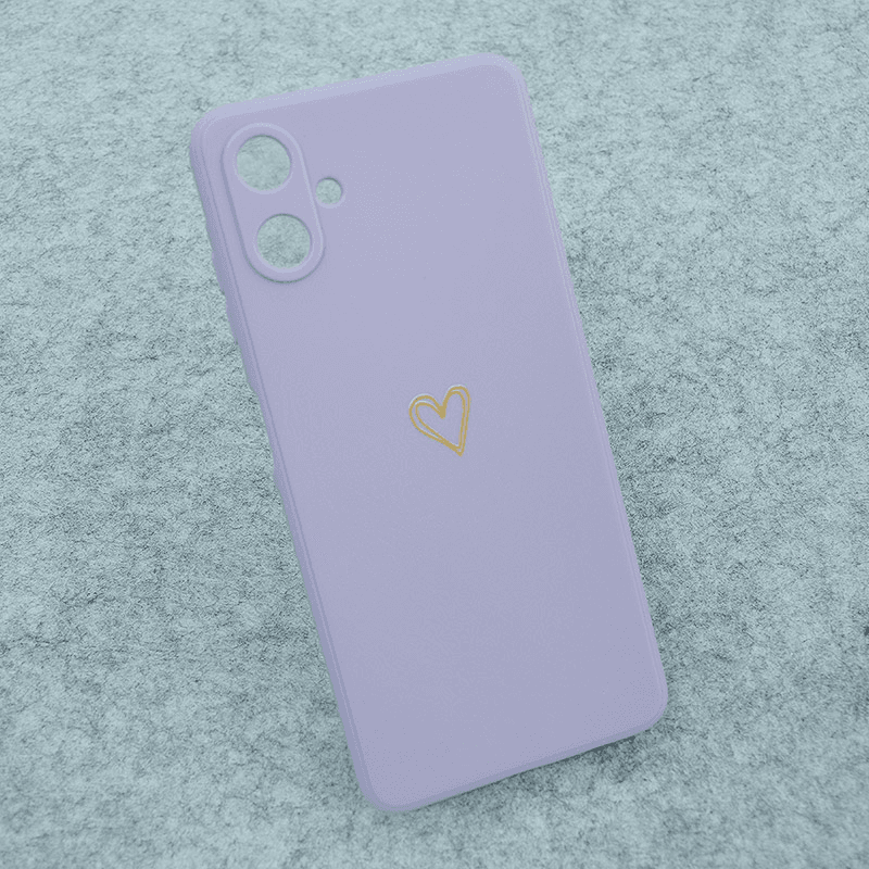 Чехол Golden Heartbeat для Samsung A07/ A075F фиолетовый - Maske za telefone