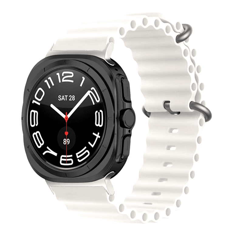 Silicone strap for Samsung Galaxy watch Ultra 47mm smartwatch white - Satovski dodaci