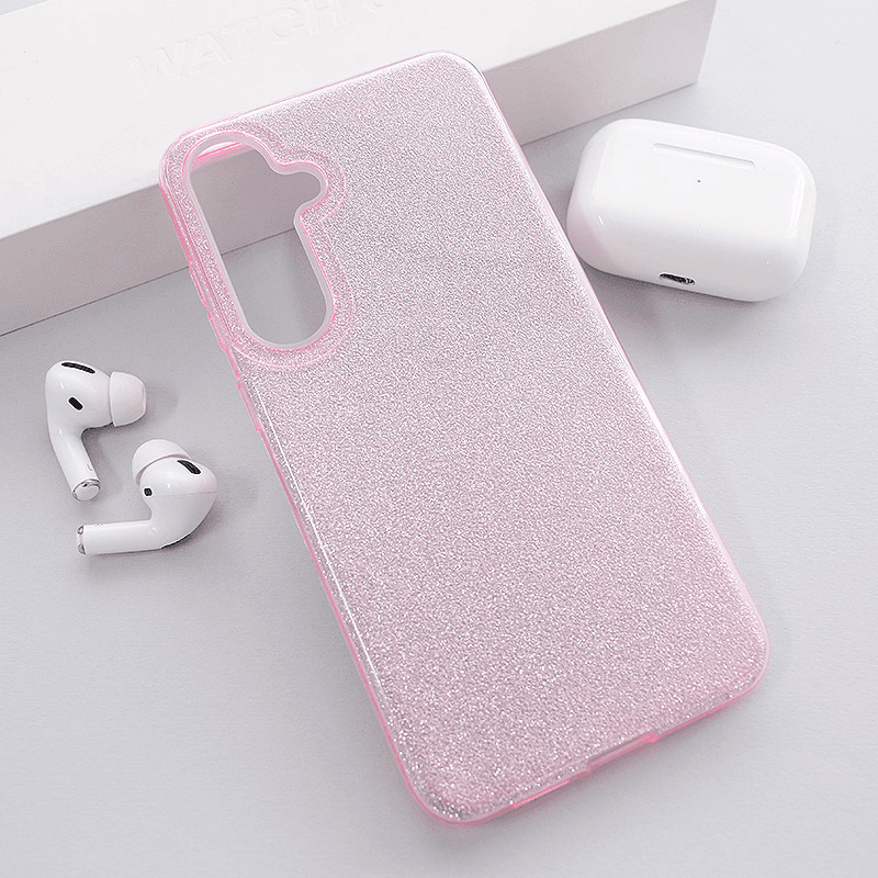 Чехол Crystal Dust для Samsung S25 Plus/ S936B розовый - Maske za telefone