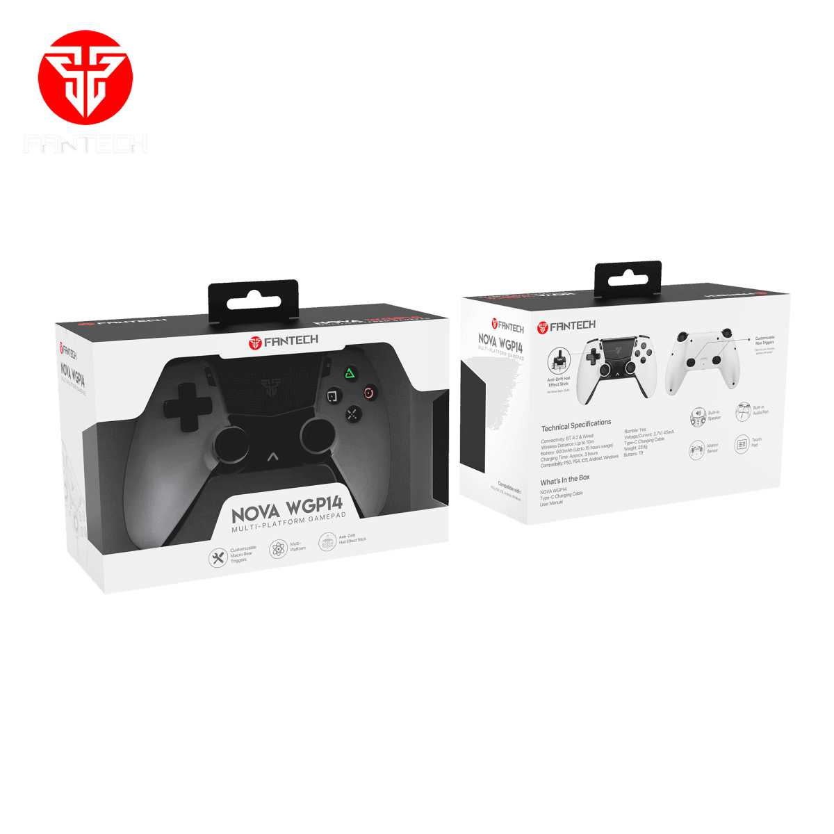 Wireless gamepad Fantech WGP14 black PC, PS4 - Gejmpad za PS5