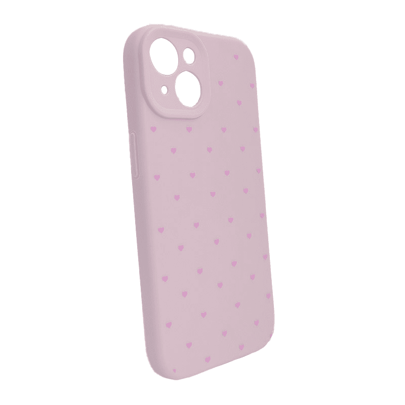Maska Cute Heart za iPhone 15 boja pink, purple, brown, black - Maske za telefone