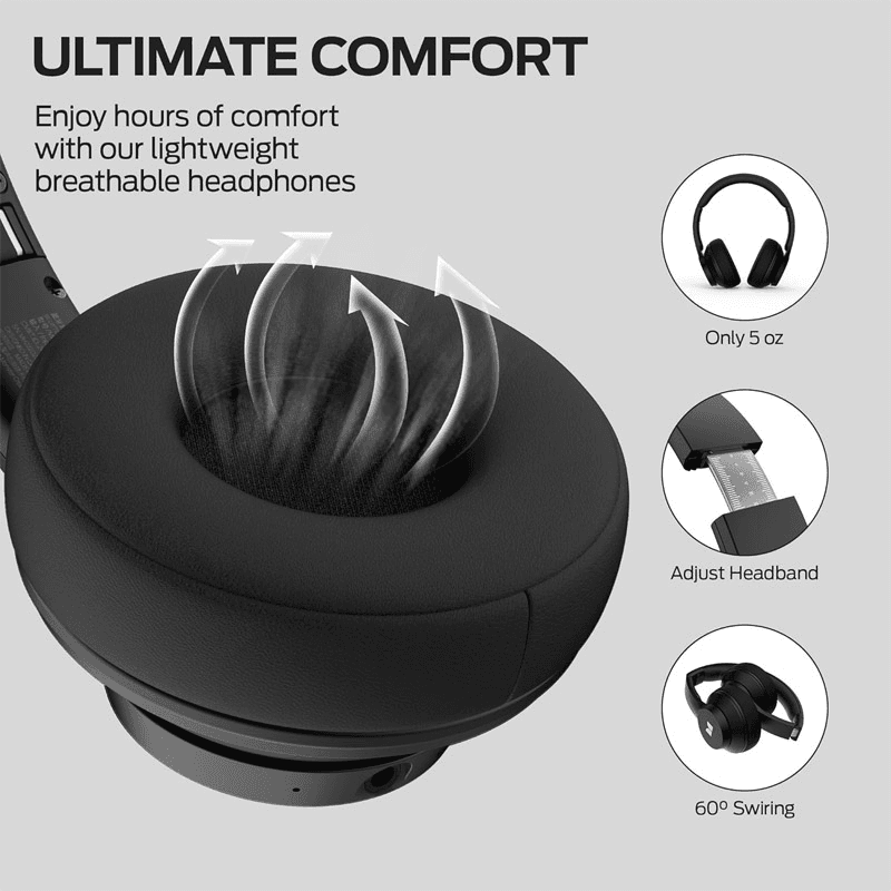 Bluetooth headphones Monster Mission 100 crne - Wireless headphones